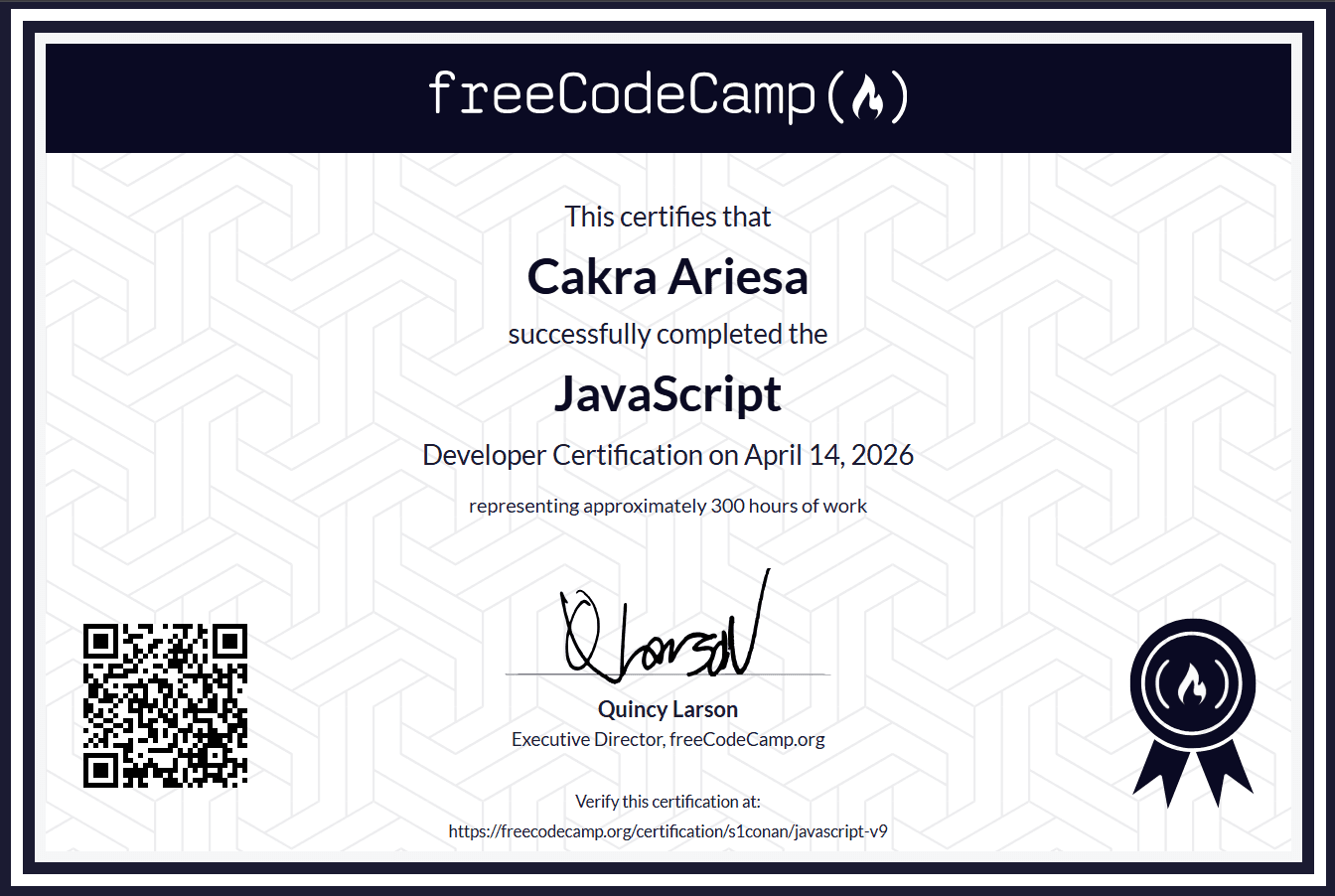 freeCodeCamp Javascript Certificate